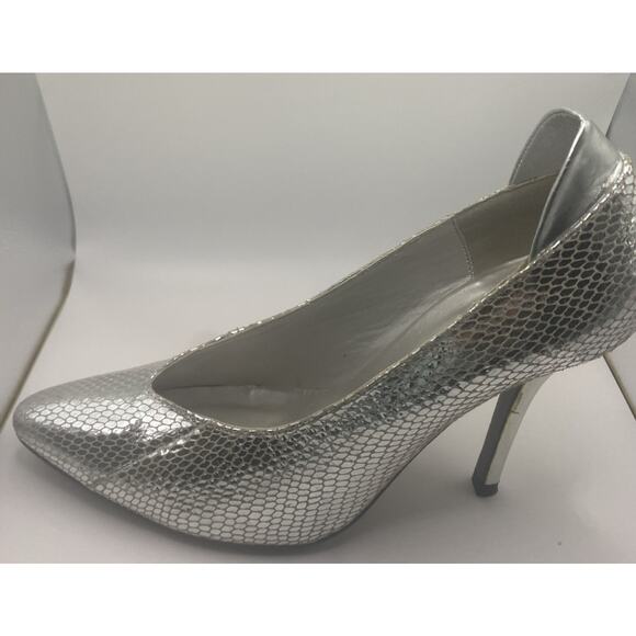 Vintage Frederick’s Of Hollywood Silver Stiletto Heels Size 8 - Picture 3 of 11
